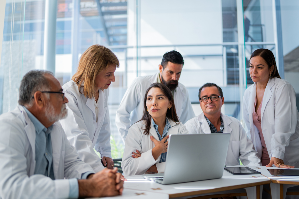 Partners Research at Table